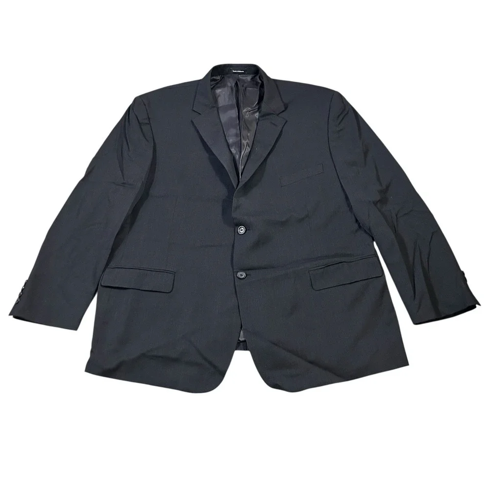 Pronto Uomo Platinum Sz 52R Dark‎ Gray 100% Wool Blazer Jacket Sport Coat